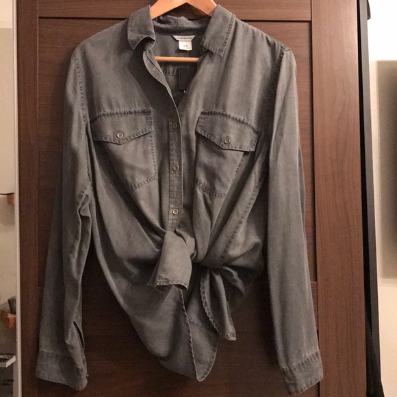 Men’s Tencel Casual Button Up long Sleeve - Picture 3 of 3